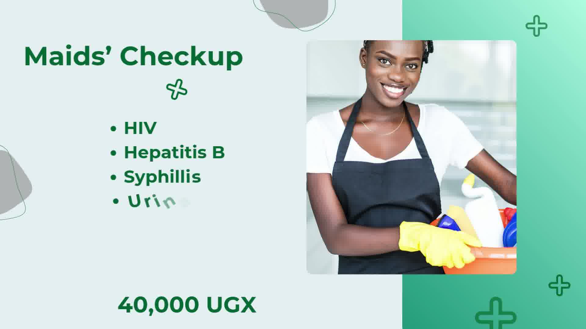 Maids’ checkup package details