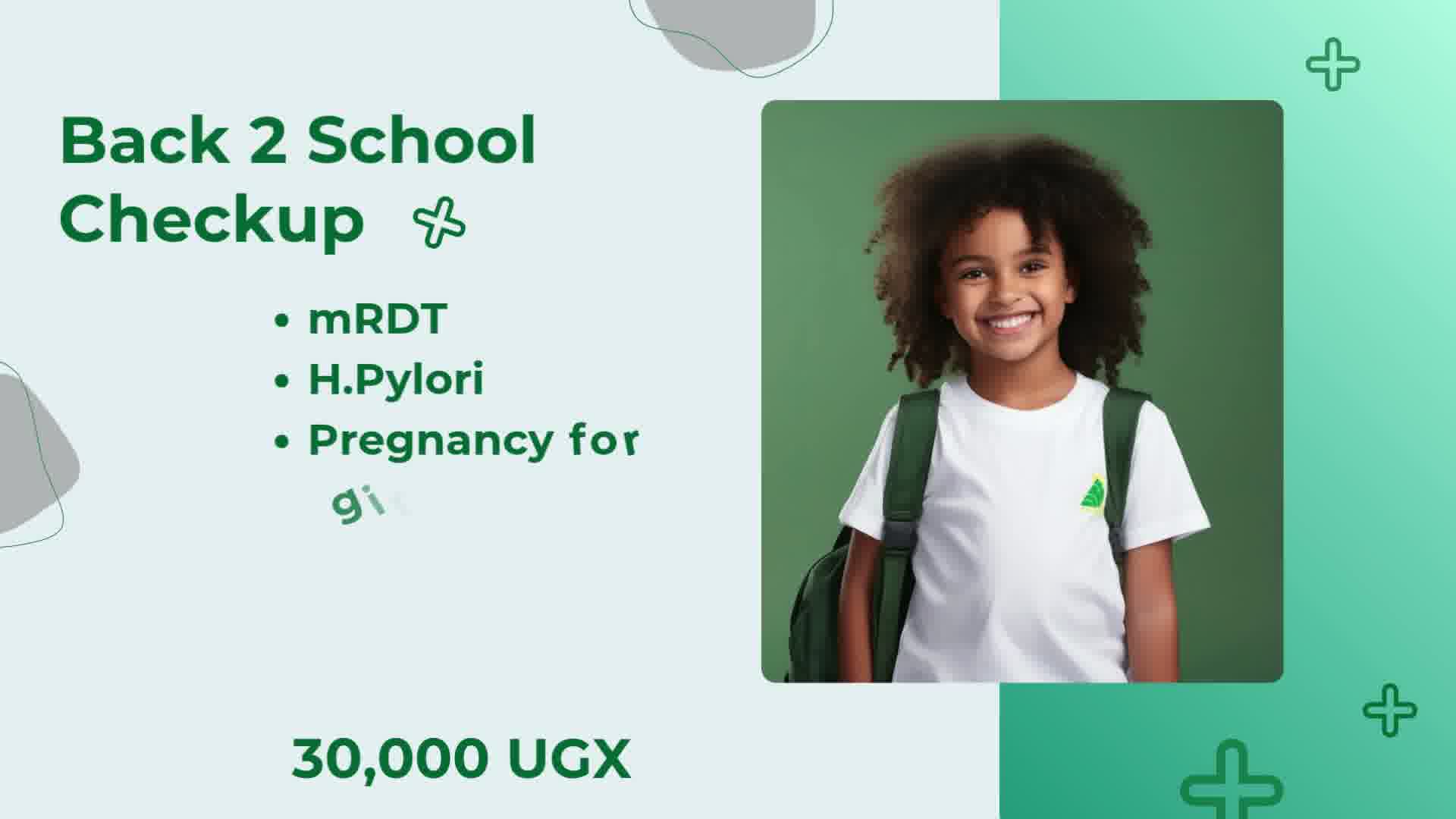 Back 2 School checkup package details
